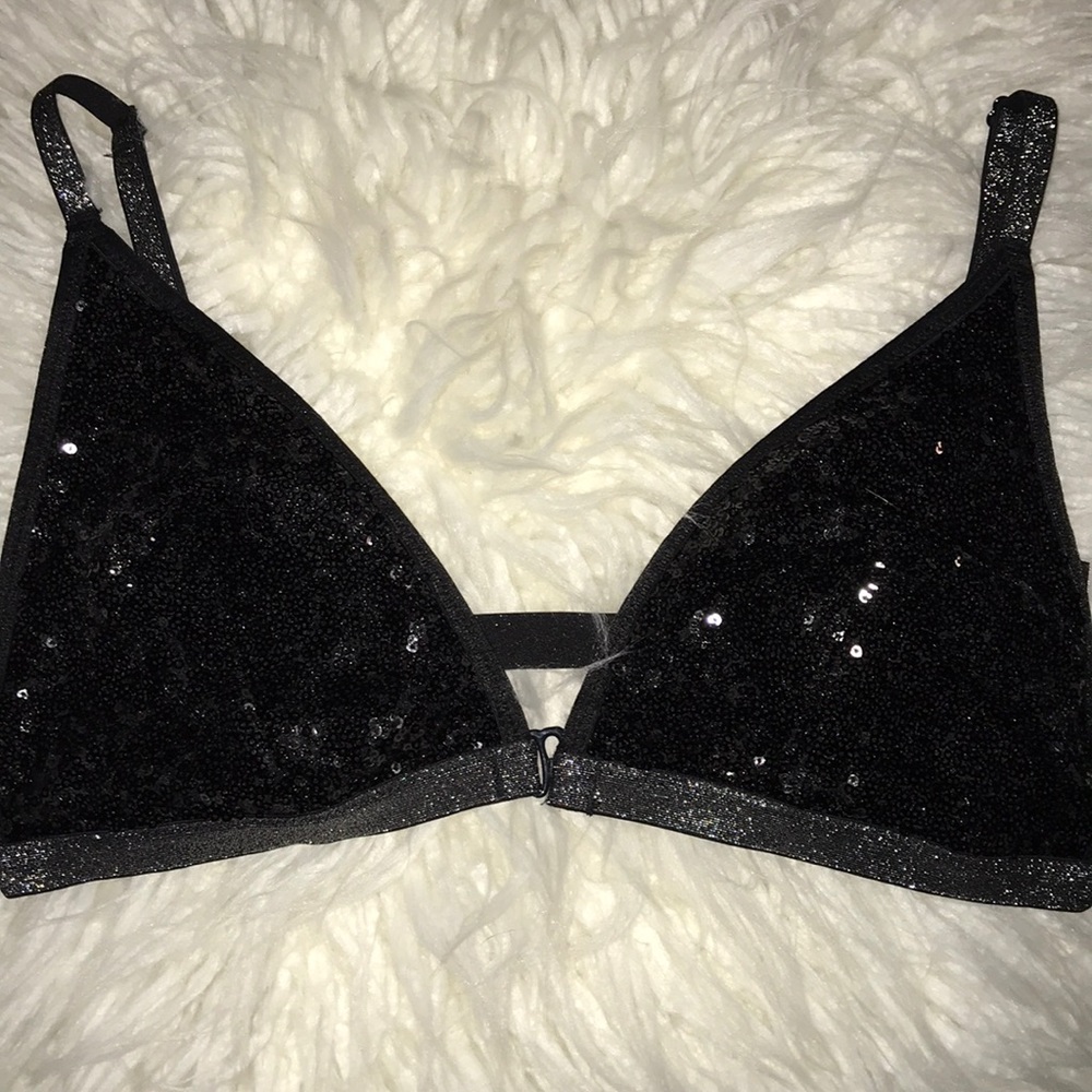 Sequin bra